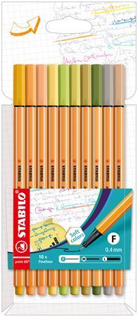 Liner, sada, 0,4 mm, STABILO "Point 88", 10 rôznych farieb 1
