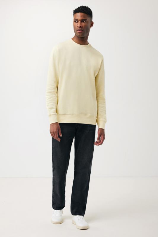 Ľahká mikina IQONIQ Etosha z recykl. bavlny cream yellow XL 4