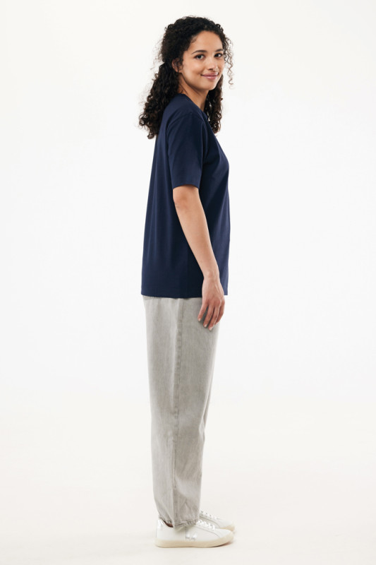 IQONIQ Nikko tričko z hrubej recyklovanej bavlny námornícka modrá 4XL 6