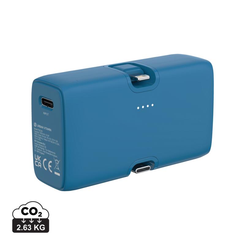 Powerbanka Urban Vitamin Los Angeles 20W PD z plastu RCS modrá
