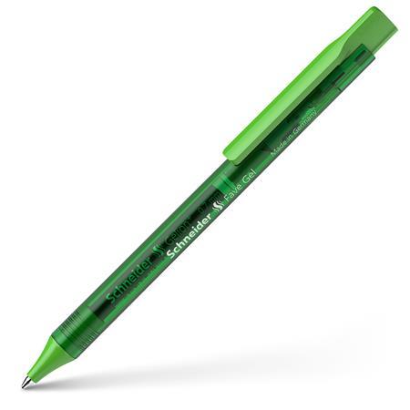 Gélové pero, 0,4 mm, stláčací mechanizmus, SCHNEIDER "Fave Gel", zelené 2
