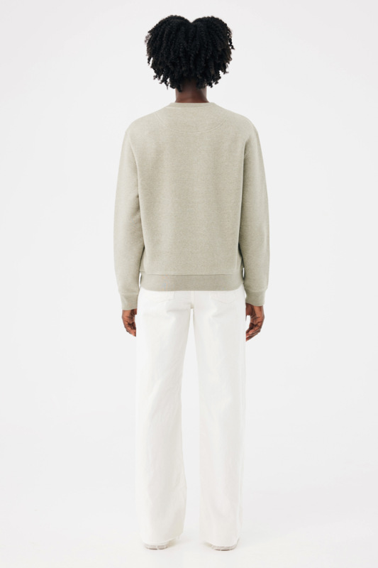 IQONIQ Toria Unisex mikina s okrúhl. výstrihom z rec. bavlny light heather green XXS 13