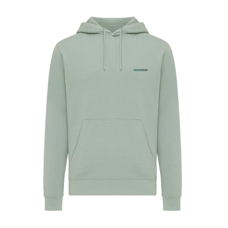 Ľahká mikina s kapucňou IQONIQ Rila z recykl. bavlny Iceberg green L 4