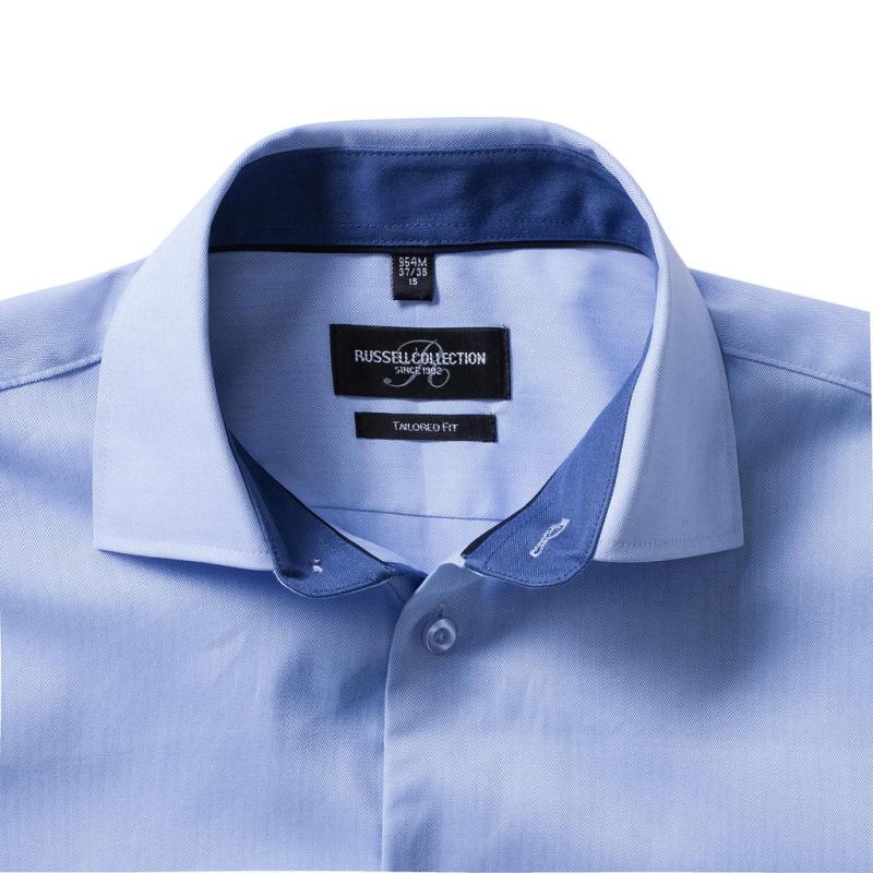 Košeľa Tailored Contrast Herringbone 6