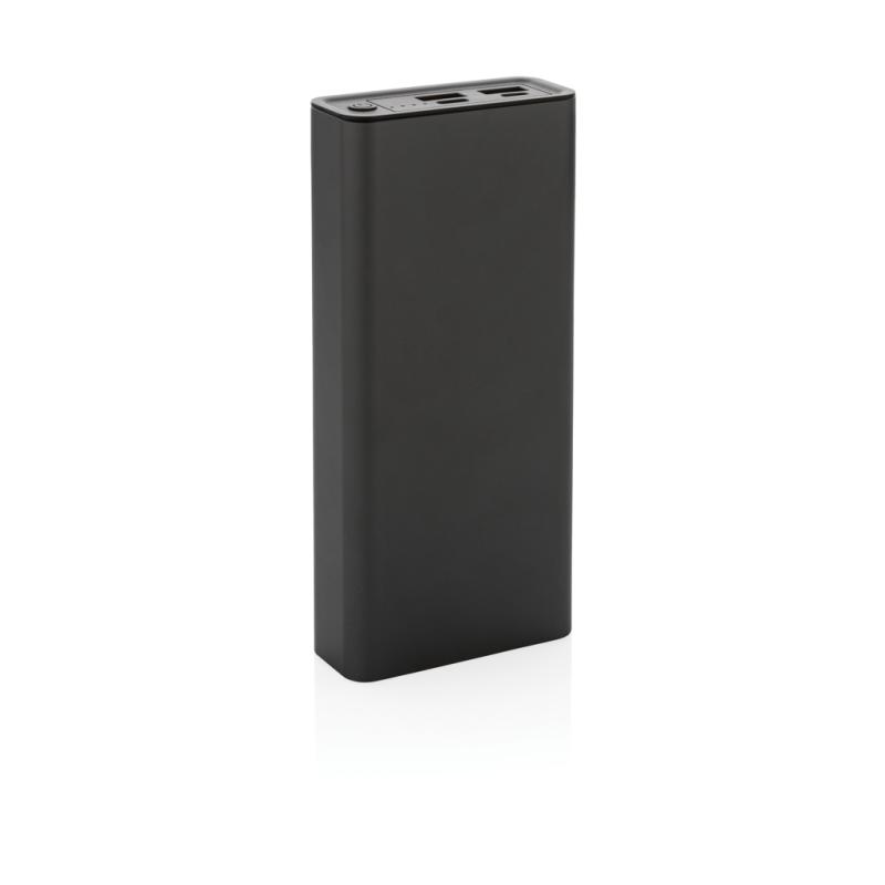 Powerbanka Terra 20 000mAh 20W z recyklovaného hliníka a ABS sivá 1