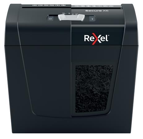 Skartovací stroj, konfetti, 6 listov, REXEL, "Secure X6"