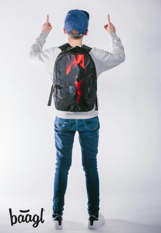 BAAGL Batoh Earth Batman červený 12