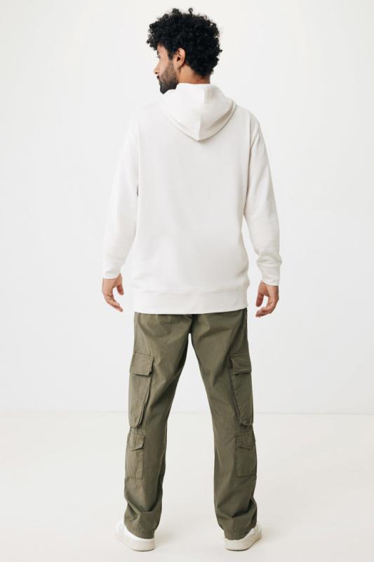 Mikina s bočnými vreckami IQONIQ Yengo z rec. bavlny ivory white XL 18