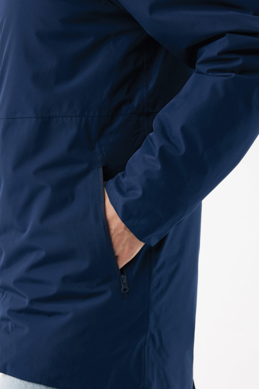 IQONIQ Thelon parka z recyklovaného polyesteru námornícka modrá L 16