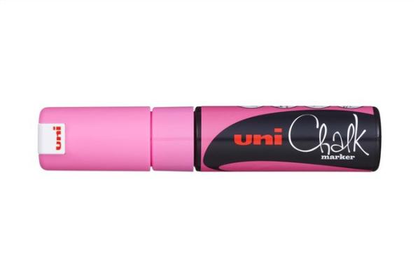 Kriedový popisovač, 8 mm, UNI "PWE-8K", fluor ružový 1