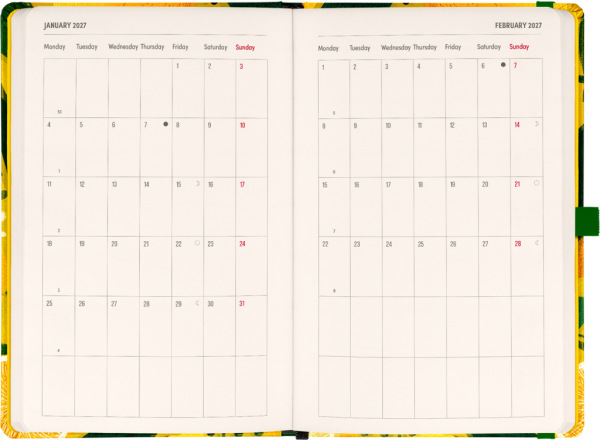 NOTIQUE Planbook planner/notebook Lemons 2027, 13 x 21 cm 3