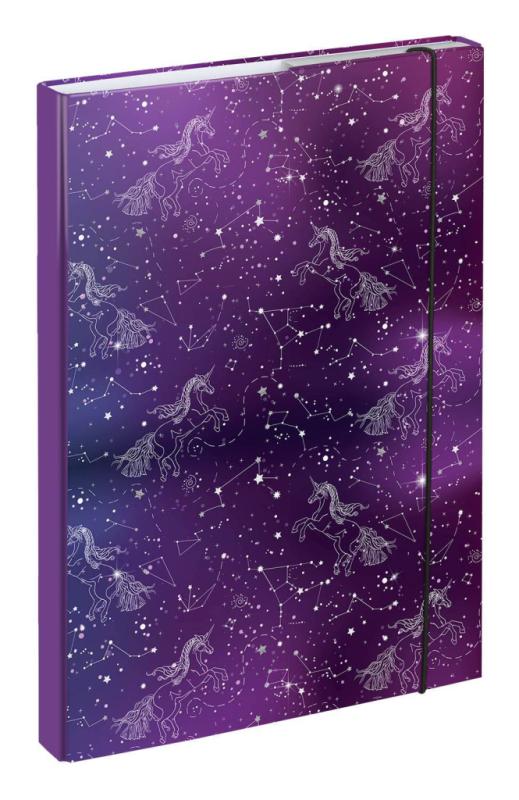 BAAGL Dosky na školské zošity A4 Unicorn Universe