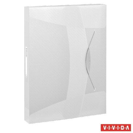 Doska s gumičkou, 40 mm, PP, A4, ESSELTE "Vivida Jumbo", Vivida biela 1