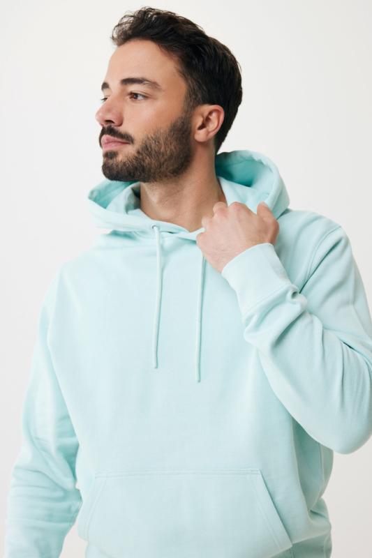 Ľahká mikina s kapucňou IQONIQ Rila z recykl. bavlny crushed mint XXXL 15