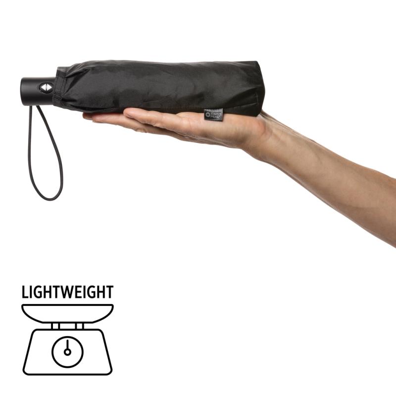 Ultra ľahký dáždnik 20,5" Swiss Peak z RPET AWARE™ čierna 6