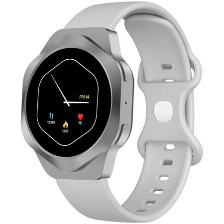 SMART hodinky, CANYON „Hexagon 88“, strieborné