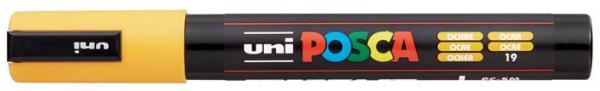 Dekoračný popisovač, 1,8-2,5 mm, UNI "Posca PC-5M", okrový 1