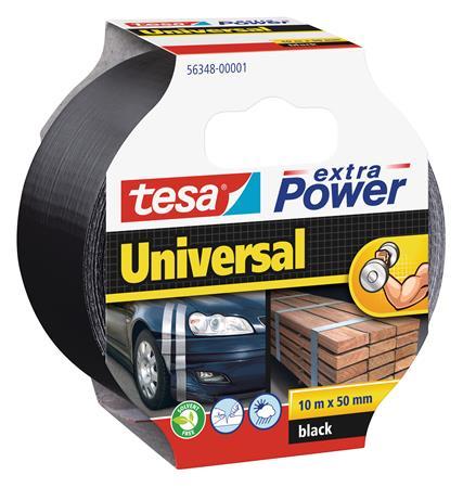 Textilná páska, 50 mm x 10 m, TESA "extra Power", čierna 1