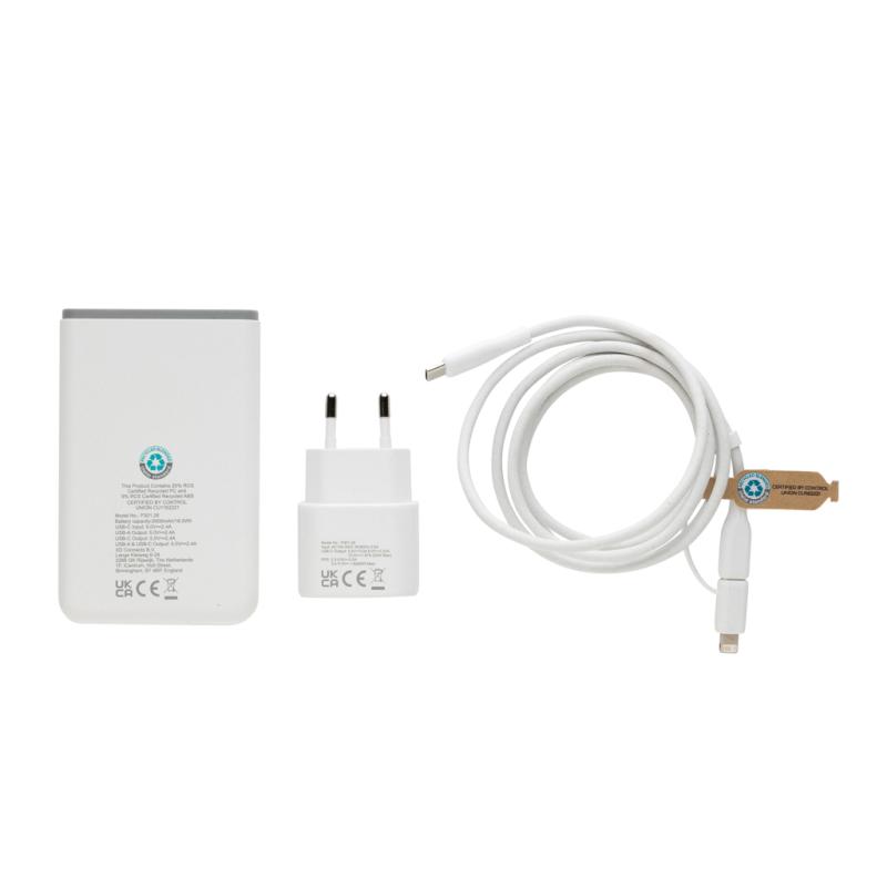 Nabíjacia sada 3ks Surge 20W USB C z RCS recykl. plastu čierna 5