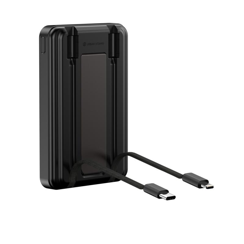 Magnetická powerbanka Urban Vitamín Delano 5v1 10000mAh 20W čierna 16