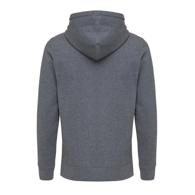 Mikina na zips s kapucňou IQONIQ Abisko z recykl. bavlny heather anthracite XL 2