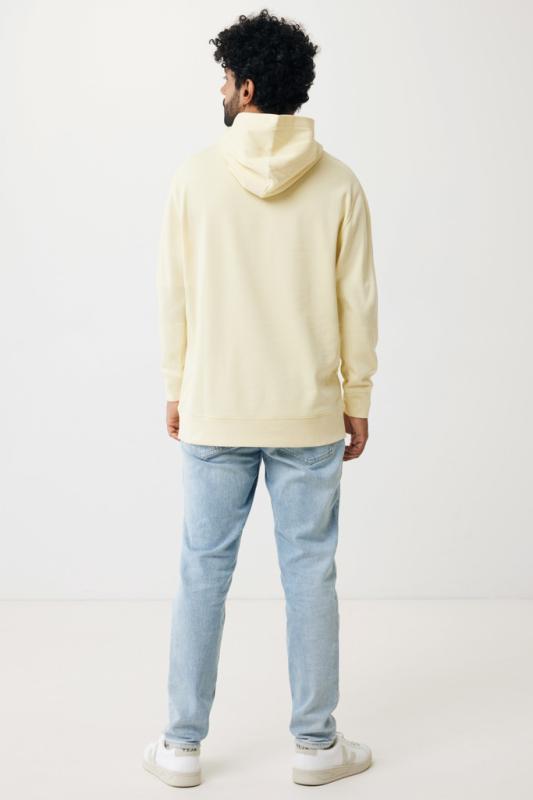 Mikina s bočnými vreckami IQONIQ Yengo z rec. bavlny cream yellow XL 12