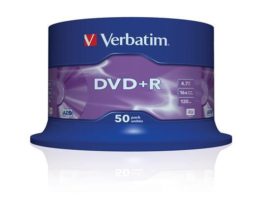 DVD+R disk, AZO, 4,7GB, 16x, 50 ks, cake box, VERBATIM 2