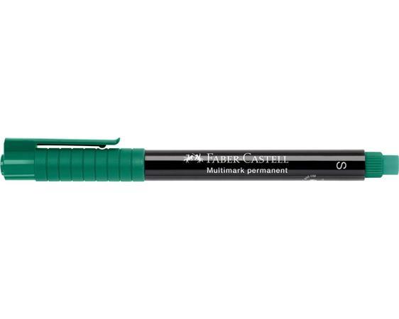 Permanentný popisovač, OHP, 0,4 mm, FABER-CASTELL "Multimark 1523", zelený 1