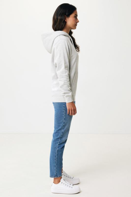 Ľahká mikina s kapucňou IQONIQ Rila z recykl. bavlny light heather grey S 7