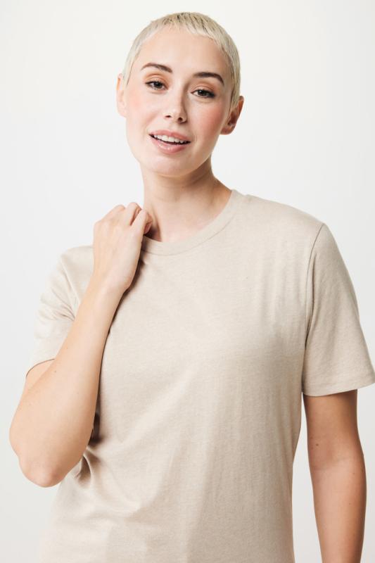 Ľahké tričko IQONIQ Sierra z recykl. bavlny light heather brown XXS 12