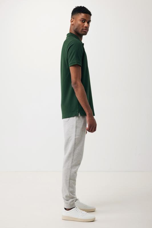 Polo tričko IQONIQ Yosemite z recykl. bavlny forest green XXL 6