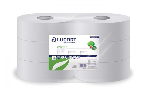 Toaletný papier, 2-vrstvový, 165 m, 23 cm priemer, LUCART  "Eco", biely 1
