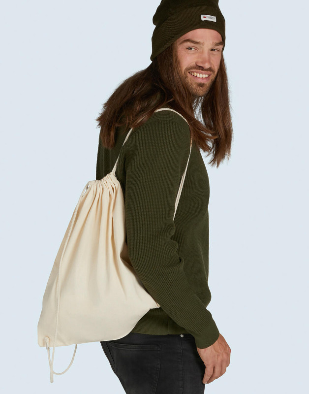 Baby Canvas Cotton Drawstring Backpack 1