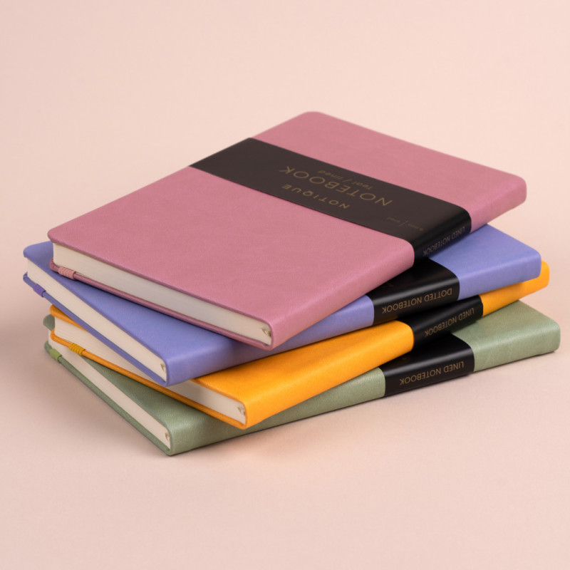 NOTIQUE Notes Žltá, linajkovaný, 13 x 21 cm 4