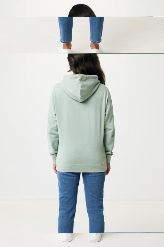 Ľahká mikina s kapucňou IQONIQ Rila z recykl. bavlny Iceberg green XL 8