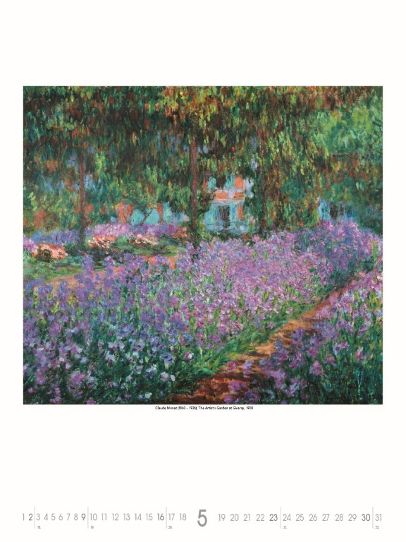Nástenný kalendár Impressionists 2027 6