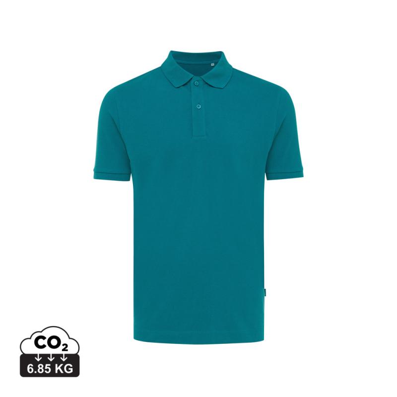 Polo tričko IQONIQ Yosemite z recykl. bavlny verdigris XXL