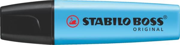 Zvýrazňovač, 2-5 mm, STABILO "BOSS original", modrý 2