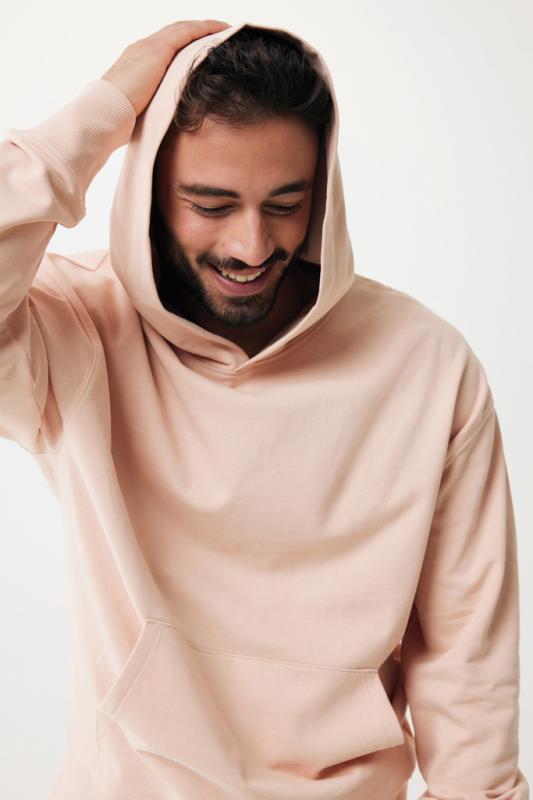 Mikina s kapucňou IQONIQ Yoho relaxed fit z recykl. bavlny peach nectar S 16