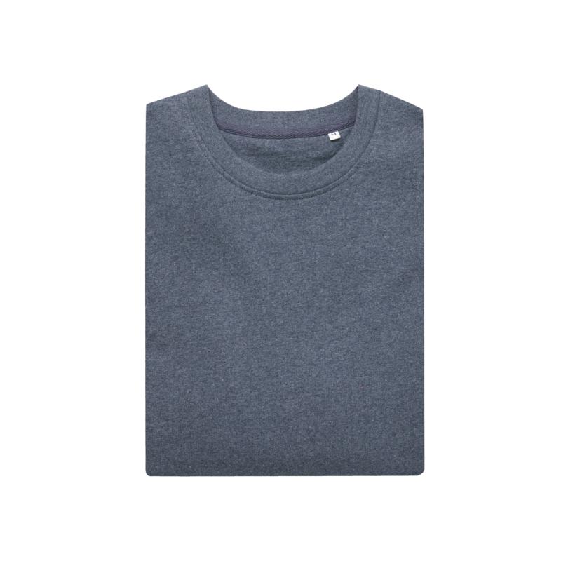 Nefarbená mikina IQONIQ Denali z recykl. bavlny heather navy XXS 4
