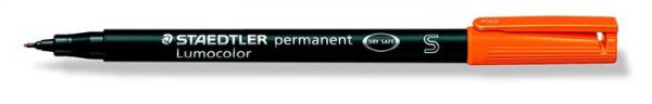 Permenentný popisovač, OHP, 0,4 mm, STAEDTLER "313 S", oranžový 2