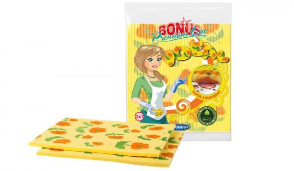 . Špongiová utierka, 2 ks "Bonus Premium Line" 2