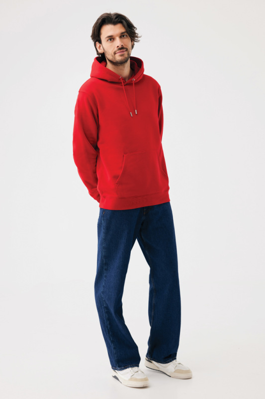 IQONIQ Joshua Unisex mikina s kapucňou z rec. bavlny červená XXL 10