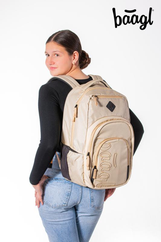 BAAGL SADA 3 Coolmate Beige: batoh, peračník, vrecko 9