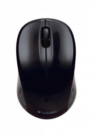 Myš, bezdrôtová, optická, stredná veľkosť, USB, VERBATIM "Go", čierna 2