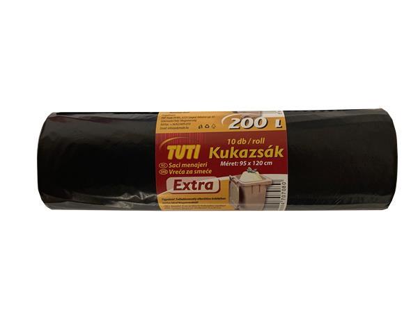 . Vrecia na odpadky, 200 l, 10 ks, "Extra silné"