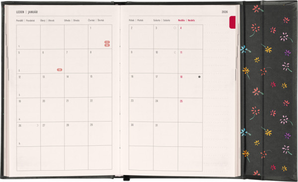 NOTIQUE Týždenný magnetický diár Malý princ 2026, 11 x 16 cm 3