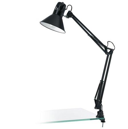 EGLO Stolová lampa, 40 W, "Firmo", čierna