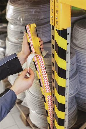 Ochranný profil na rohy, DURABLE "C35", žltý-čierny 4