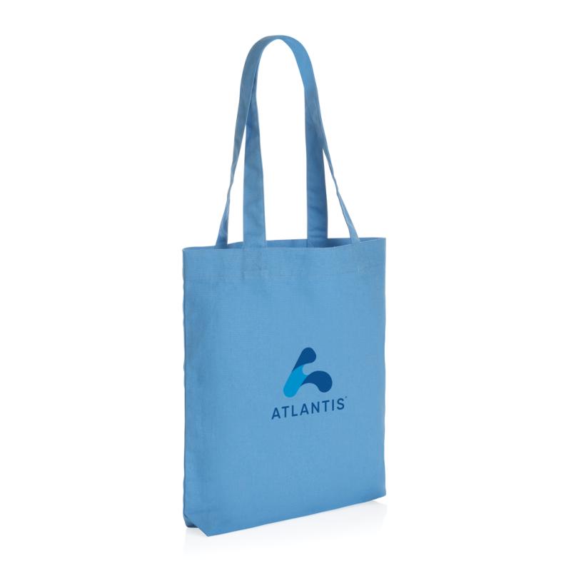 Tote bag Impact z 285g recykl. canvas tranquil blue 3
